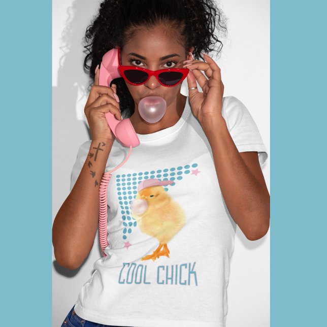 Cool Chick Retro Vibes T-Shirt (Creator Uploaded)