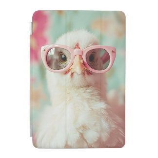 Cool Chick with Pink Glasses Spring iPad Mini Cover