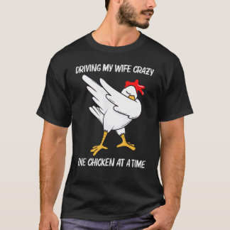 Cool Chicken For Men Dad Dabbing Domestic Fowl Pou T-Shirt