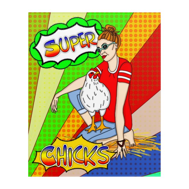 Cool Chicks | Chicken Wall Art (Front)