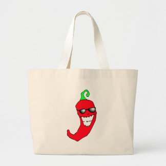 Cool Chili Pepper Large Tote Bag