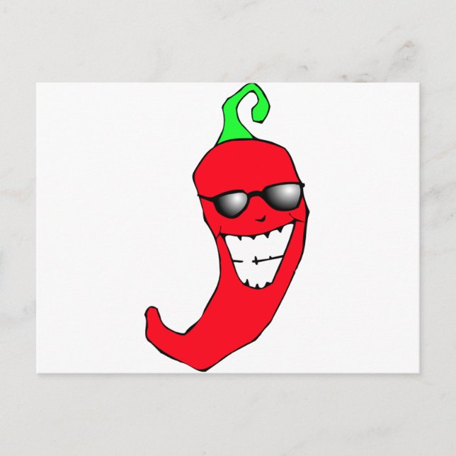 Cool Chili Pepper Postcard (Front)