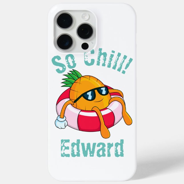 Cool Chill Pineapple Case-Mate iPhone Case (Back)