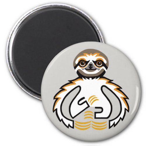 Cool chill SLOTH _ Wildlife warrior _magnet Magnet