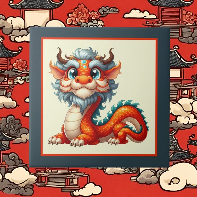 Cool china dragon lovers  ceramic tile (Creator Uploaded)