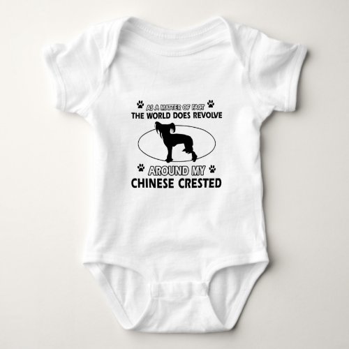 cool chinese creasted design baby bodysuit