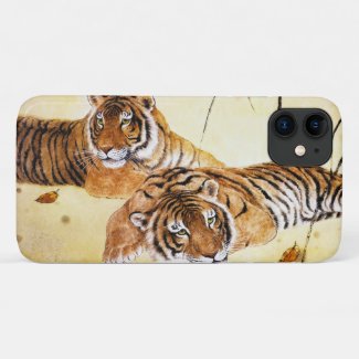 Cool chinese tigers resting watercolour painting Case-Mate iPhone case