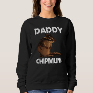 Cool Chipmunk For Men Dad Squirrel Whisperer  Rode Sweatshirt