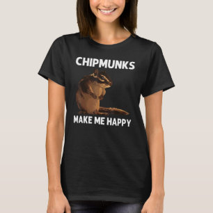 Cool Chipmunk For Men Women Squirrel Whisperer Ro T-Shirt