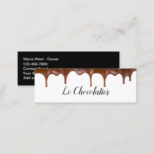 Cool Chocolate Theme Business Cards