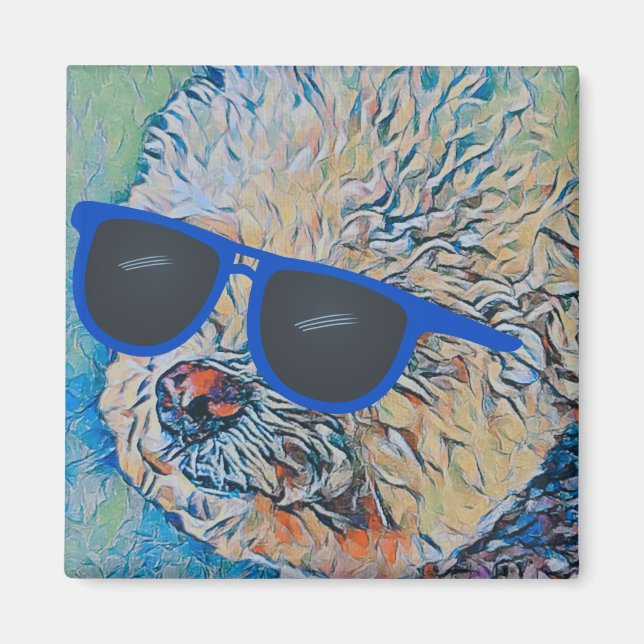 Cool 'Chon the Bichon Magnet (Front)