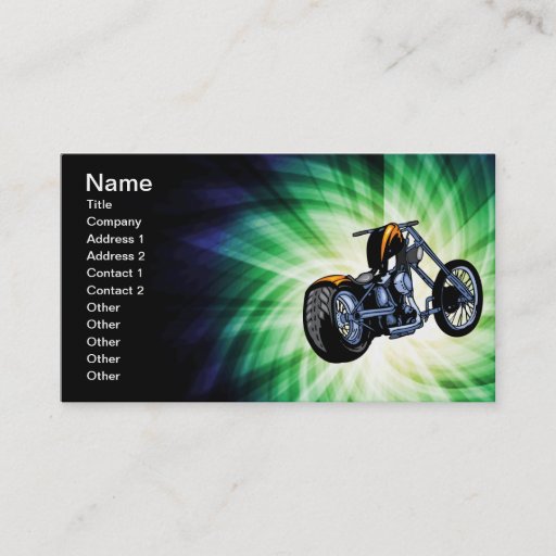 Customizable Cool Chopper Business Card Templates