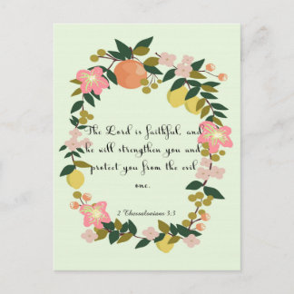 Cool Christian Art - 2 Thessalonians 3:3 Postcard