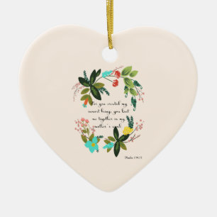 Cool Christian Art - Psalm 139:13 Ceramic Ornament