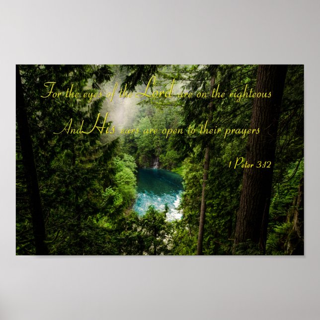 Cool Christian Bible Quotes Inspirational Sayings Poster (Front)
