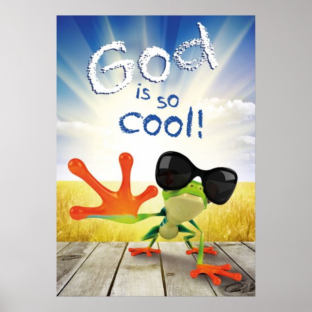 COOL Christian poster for kids religious wall art (Front)