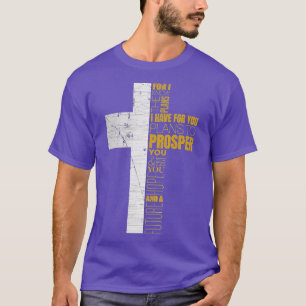 Cool Christian s Men Jeremiah 2911 Gifts Bible Ver T-Shirt