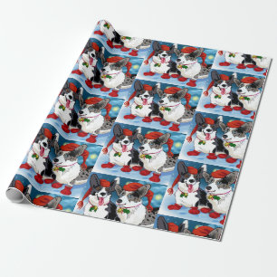 Cool Christmas Corgis Wrapping Paper
