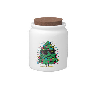 Cool Christmas Tree Classic Candy Jar