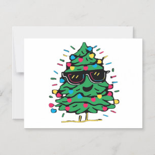 Cool Christmas Tree Classic Magnetic Invitation