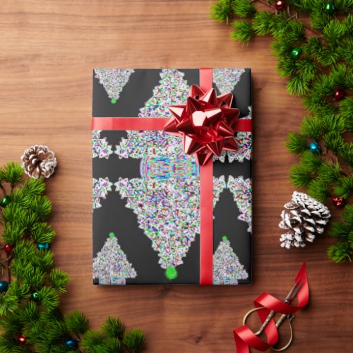 Cool Christmas tree wrapping paper