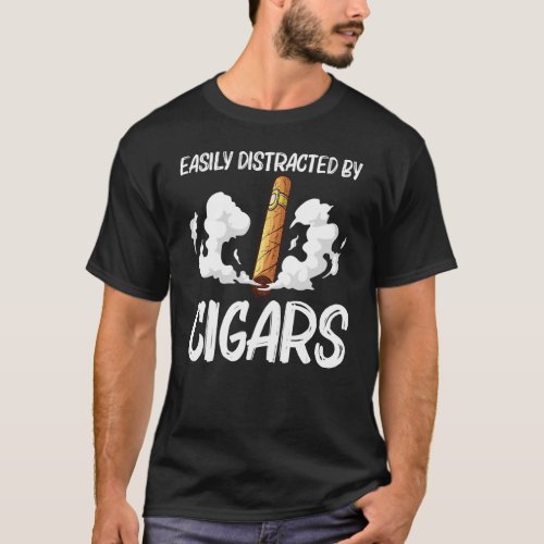 Cool Cigar For Men Women Cigar Smoker Smoking T_Shirt