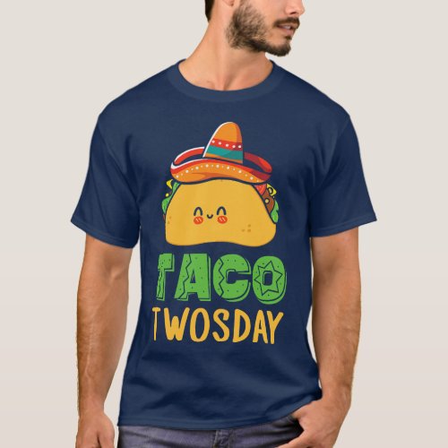 Cool Cinco De Mayo Tee Taco Twosday 2 Year Old Des