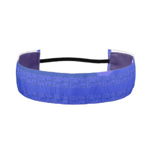  Cool Circuit Blue Geometric   Athletic Headband