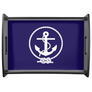 Cool Classic and Elegant Nautical Anchor Serving Tray