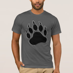 Cool Classic Bears Pride Black Bear Paw T-Shirt