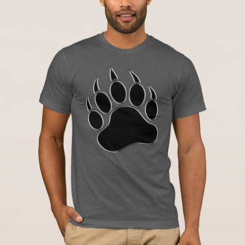 Cool Classic Bears Pride Black Bear Paw T_Shirt
