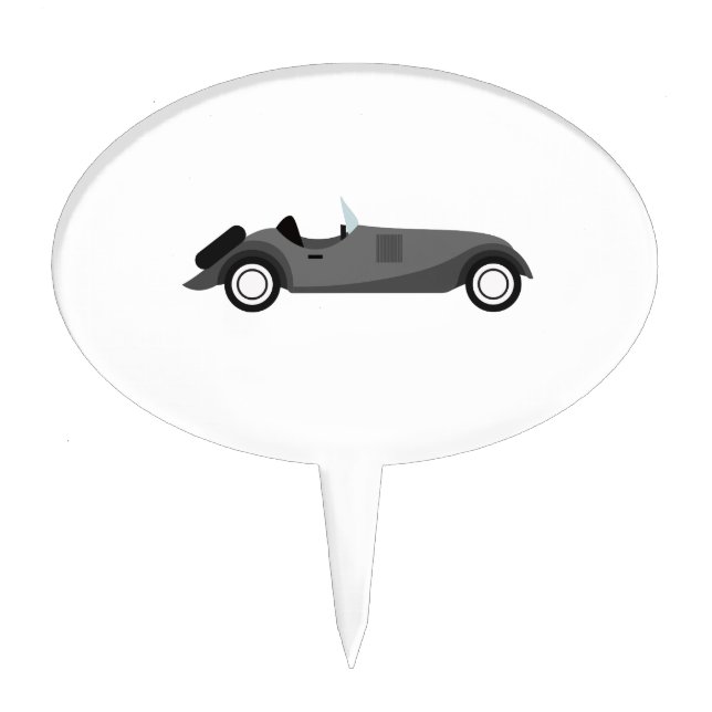 Cool Classic Car Cake Topper (Front)