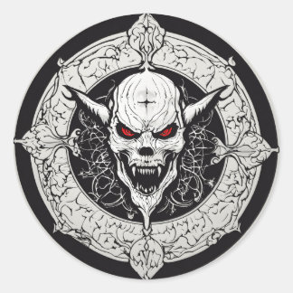 cool classic round sticker