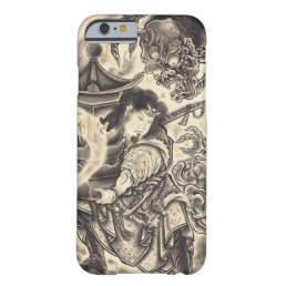 Cool classic vintage japanese demon ink tattoo barely there iPhone 6 case