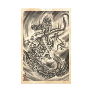 japanese tattoo wrapped canvas prints zazzle japanese tattoo wrapped canvas prints zazzle