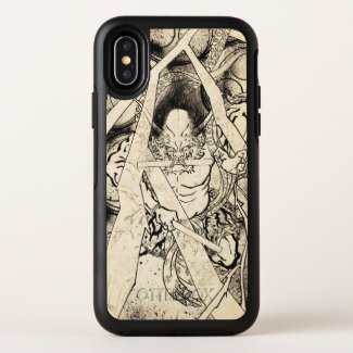 Cool classic vintage japanese demon ink tattoo OtterBox symmetry iPhone x case