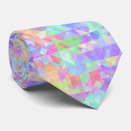 Cool Classy Colorful Triangles Squares Pattern Tie