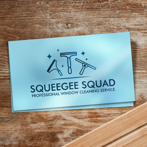 Cool Clean Window Cleaning Services Business Card