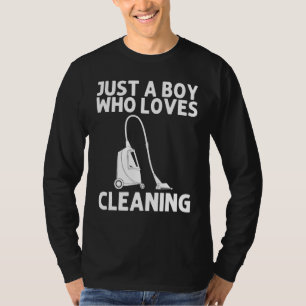 Cool Cleaning Art For Boys Kids Clean Cleaner Tool T-Shirt
