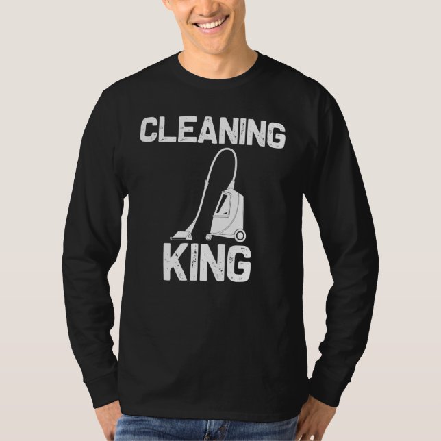 Cool Cleaning Art For Men Women Clean Cleaner Tool T-Shirt (Front)