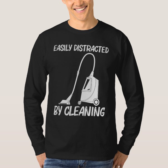 Cool Cleaning Art For Men Women Clean Cleaner Tool T-Shirt (Front)