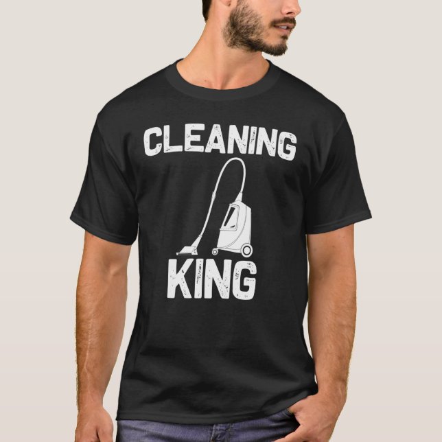 Cool Cleaning Art For Men Women Clean Cleaner Tool T-Shirt (Front)