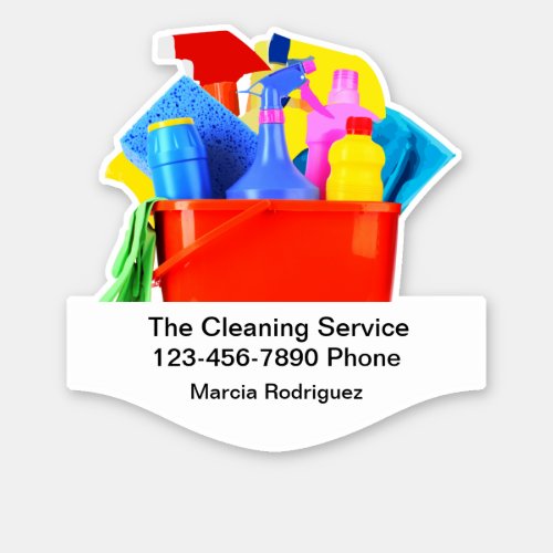Cool Cleaning Service Business Sticker Labels