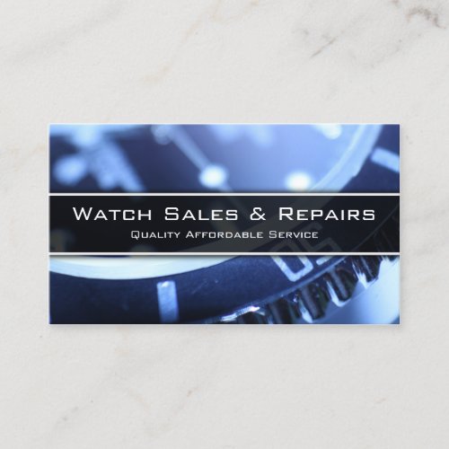 Cool Close up Photo of a Watch _ Business Card