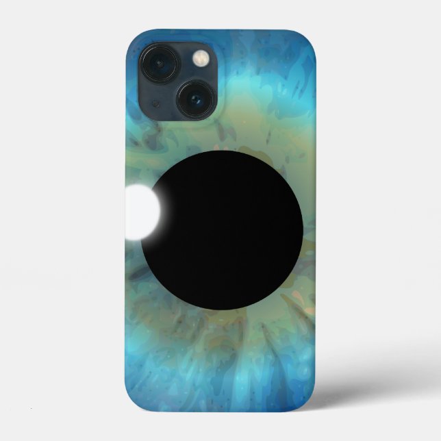 Cool Closeup Striking Blue Eye Iris Eyeball Pupil Case-Mate iPhone Case (Back)