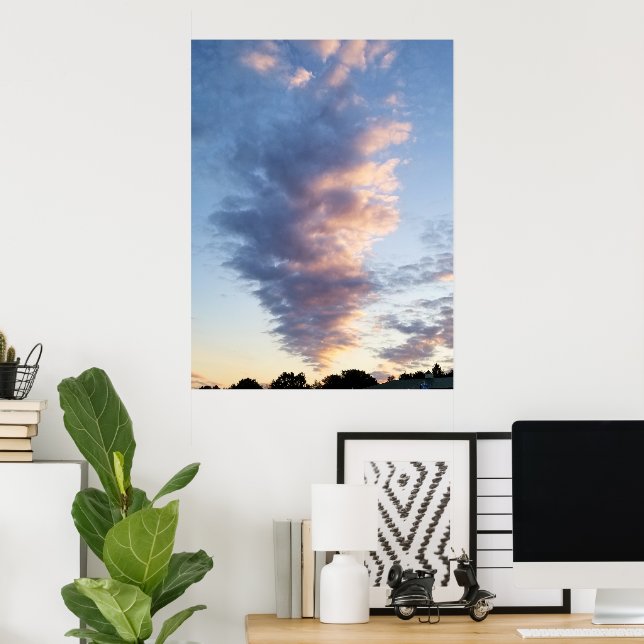 Cool Clouds New Jersey Sunset Poster (Home Office)
