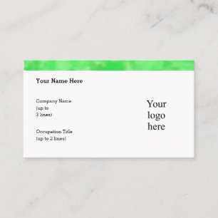 Cool Clover Patch Logo Std. Personalized Business Card