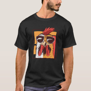Cool Cockerel With Sunglasses - Gockel T-Shirt