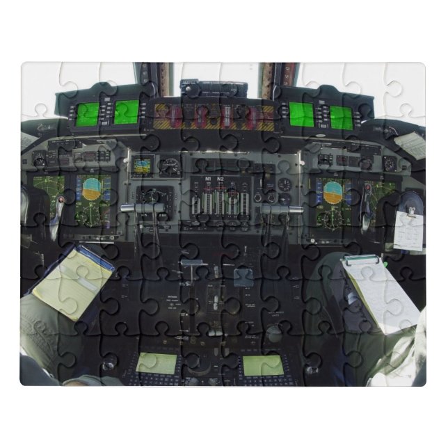 Cool Cockpit C-141C Starlifter Aircraft Jigsaw Puzzle (Puzzle Horizontal)