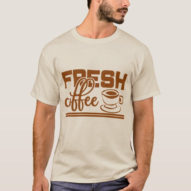 cool coffee shop word art T-Shirt (Front)